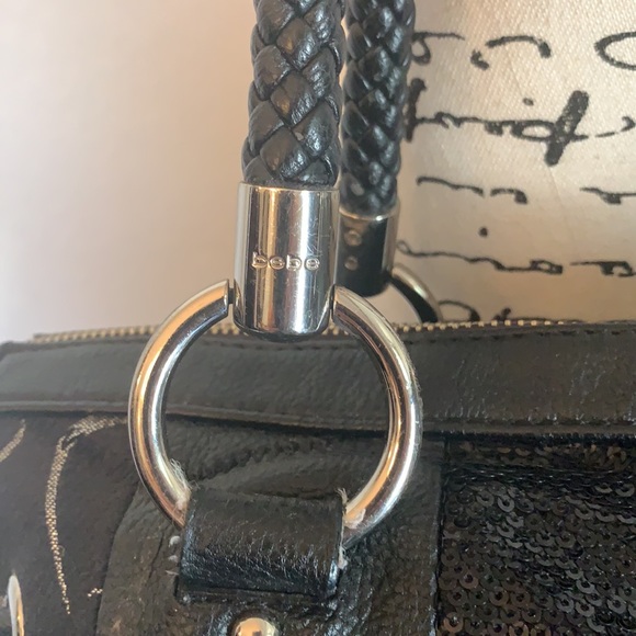 🖤 BEBE Black Satchel Purse Bag🖤 - Picture 5 of 10